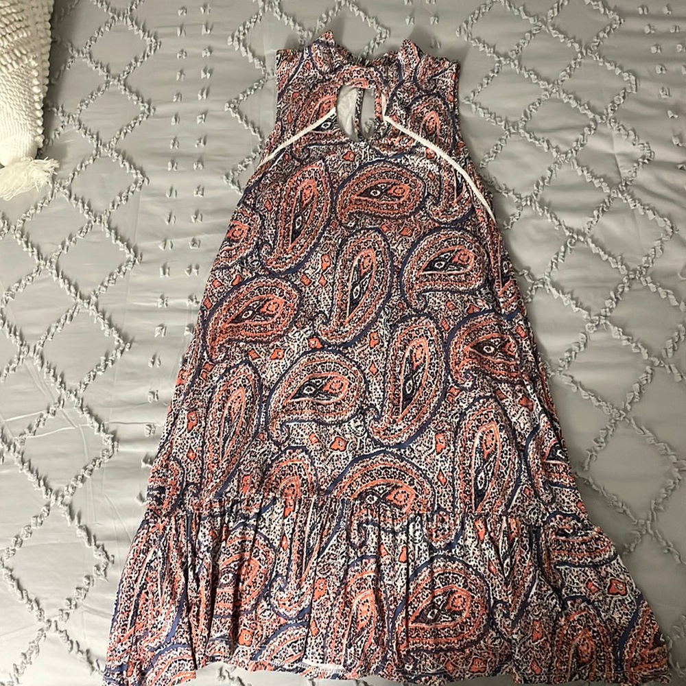Tre Craft, size small, coral and slate blue